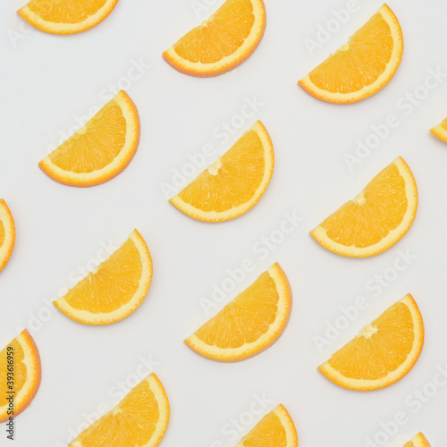 Background with Orange fruit slices