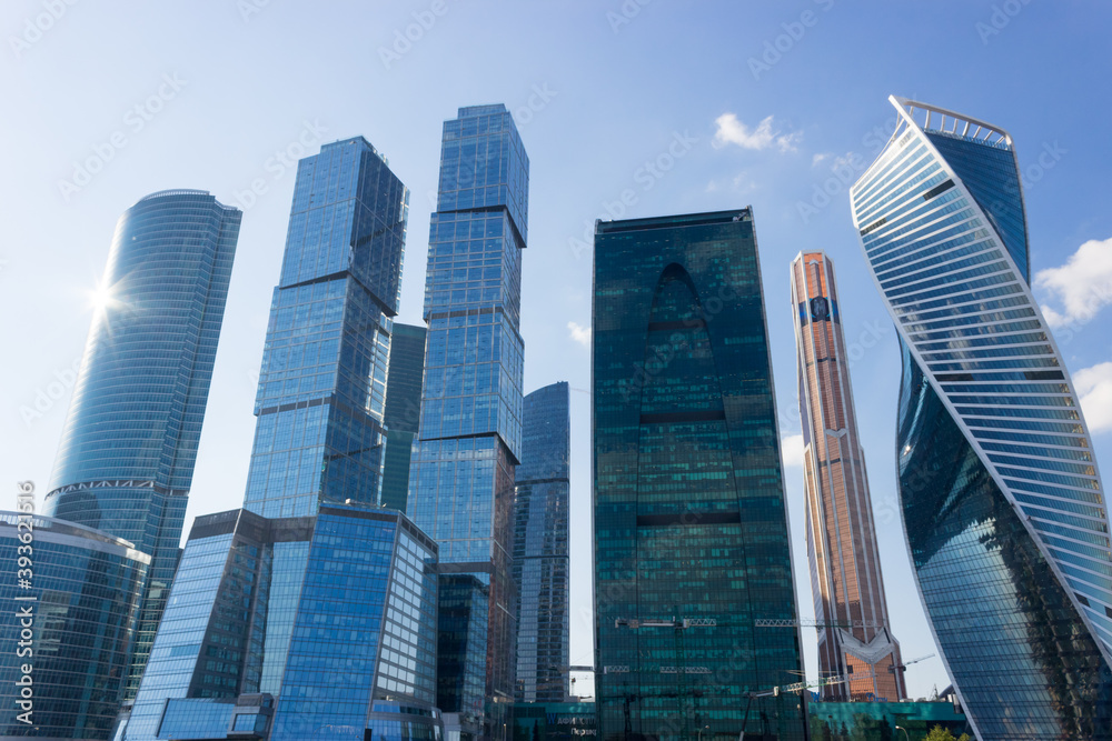 skyscrapers of the Moscow city business center skyscrapers of the Moscow city business center