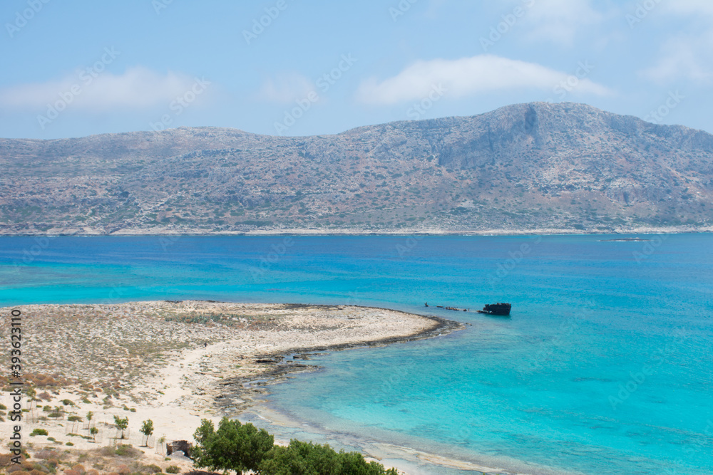 view from the Venetian fortress of Gramvousa island