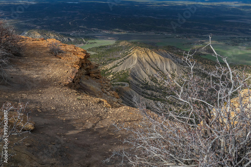 View from Point Lookout Trail  Mesa Verde National Park  Colorado 