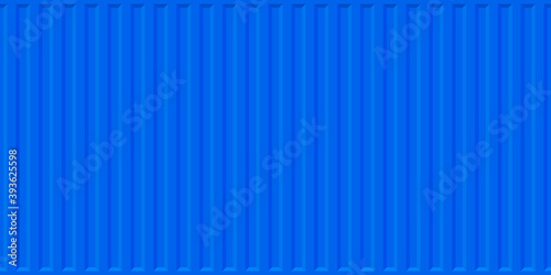 Blue cargo container. Surface texture and background of sea container