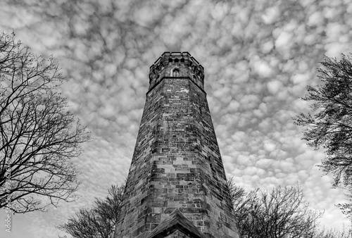 Vincketurm Aussichtsturm Baujahr 1857 Syberg Dortmund Ludwig von Vincke Deutschland Denkmal achteckig neugotisch Sehenswürdigkeit Attraktion Monument Aussichtspunkt Hohensyburg Dortmund Hagen  photo