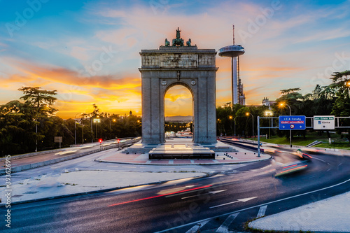 Long exposure in Moncloa, Madrid. photo
