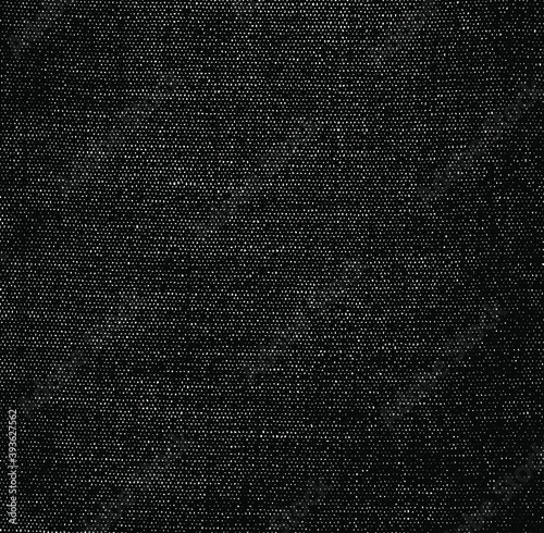 Vector fabric texture. Distressed texture of weaving fabric. Grunge background. Abstract halftone vector illustration. Overlay to create interesting effect and depth. Black isolated on white. EPS10.