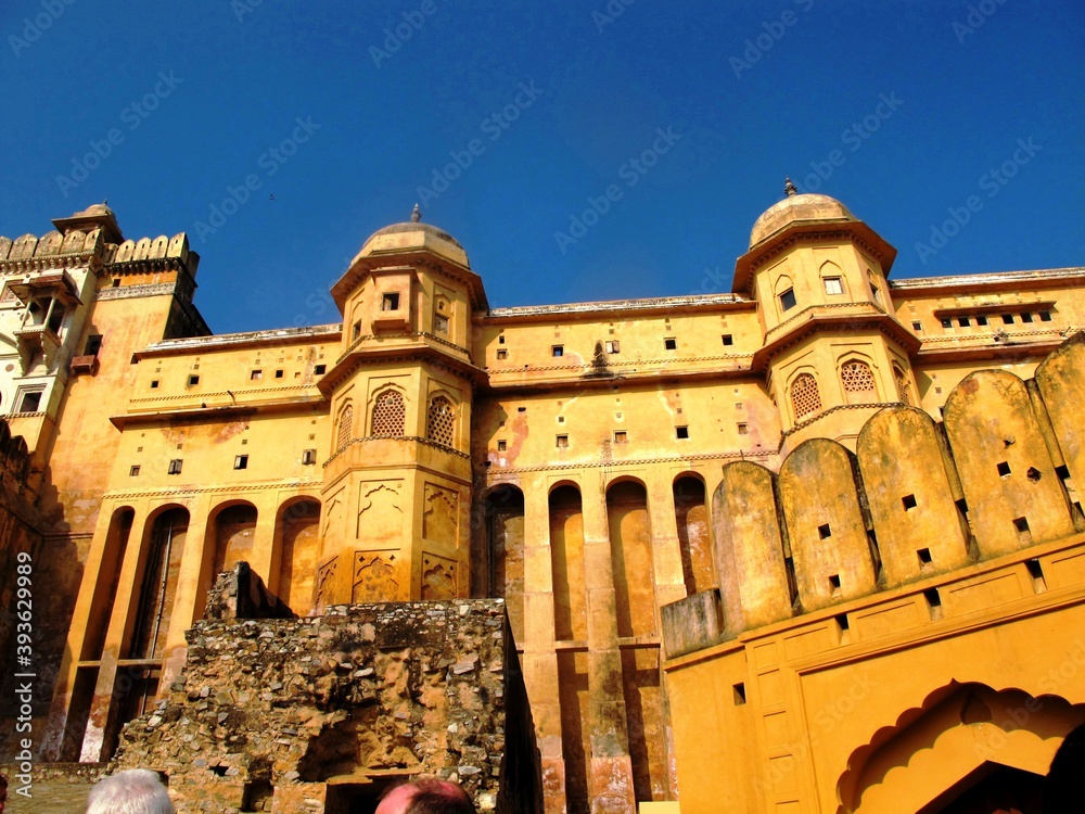 Fototapeta premium Le fort d'Ambert à Jaipur Rajasthan INDE