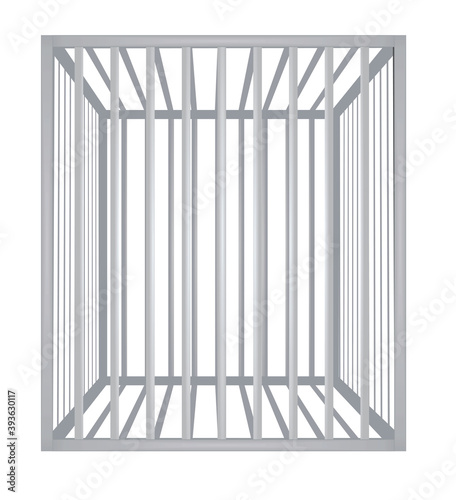 Cage metal bars. vector illustration