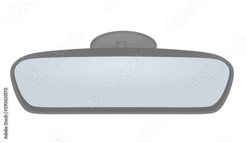 Car rear view mirror. vector illustration