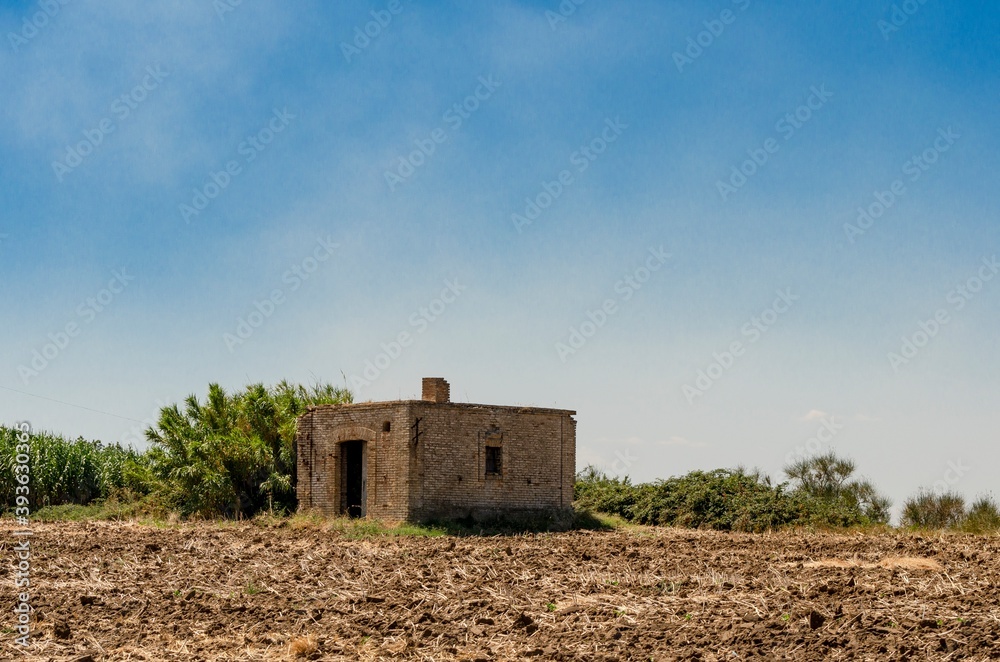 Abandoned ruin in the middle of the countryside Abandoned ruin in the middle of the countryside