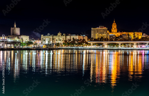 Views of the city of Malaga. Spain vacation concept. Landscape.