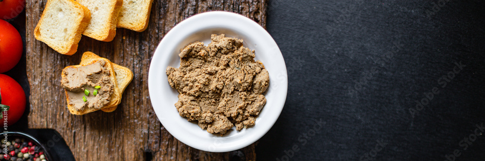 pate chicken liver or goose duck
healthy meal fresh tasty snack top view copy space food background pate chicken liver or goose duck
healthy meal fresh tasty snack top view copy space food background