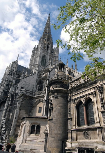 Ville de Rouen, une des églises de la ville, département de Seine-Maritime, France