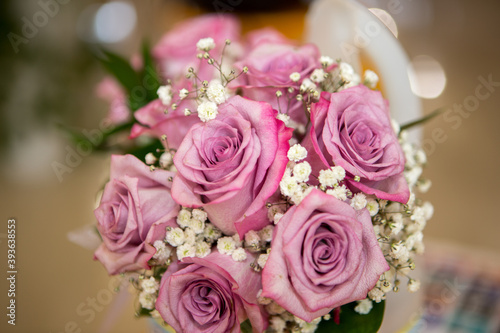Beautiful bouquet of colorful bridal flowers for that special day
