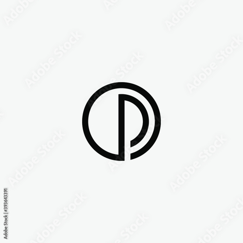the initials D logo on a clean white background