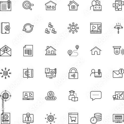 internet vector icon set such as: audio, synchronization, voice, junk, revenue, poker, trip, agreement, wide, book, thin, casino, cam, write, direction, connect, youtube, quarantine, sync, tracking