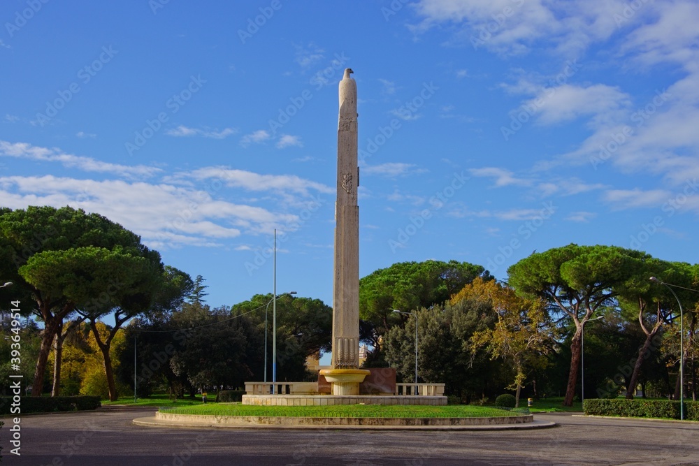 War memorial at Parco Falcone e Borsellino of the city of Latina, Italy	