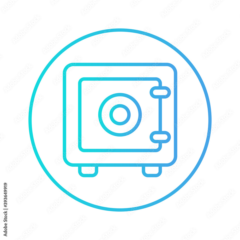 safe box icon vector illustration. safe box icon gradient design. safe box icon vector illustration. safe box icon gradient design.