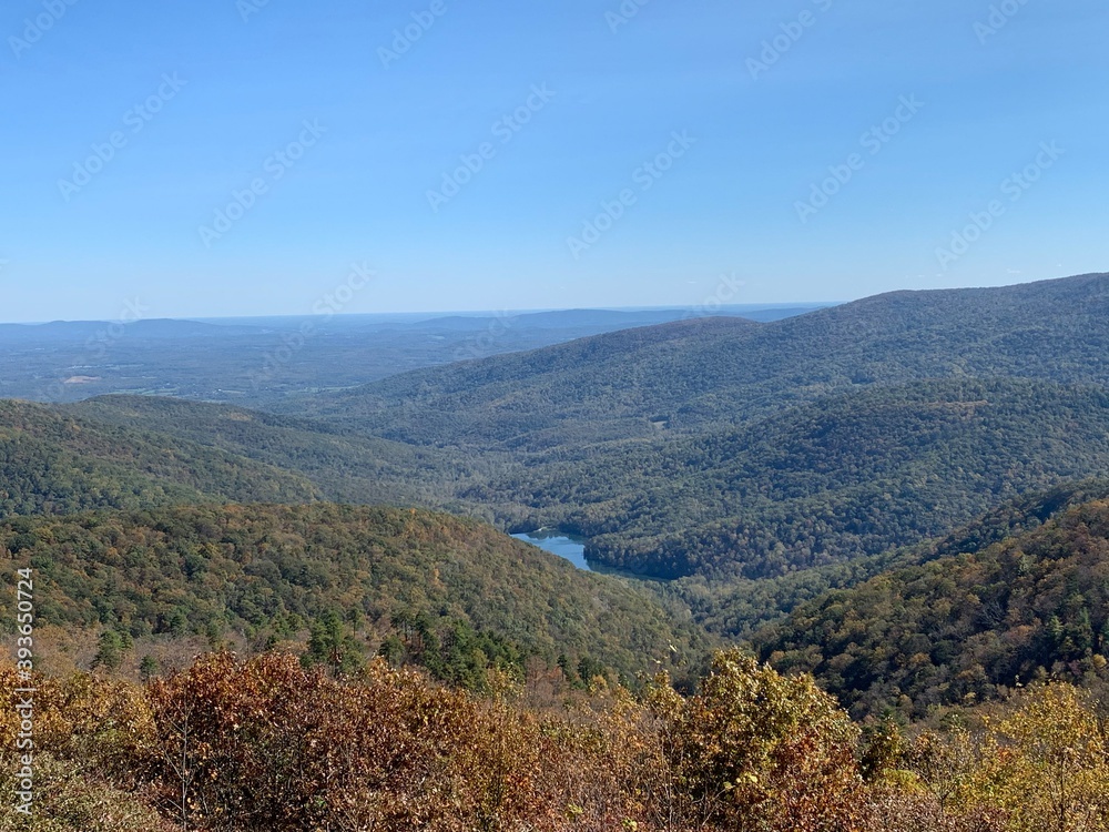 autumn landscape in the mountains