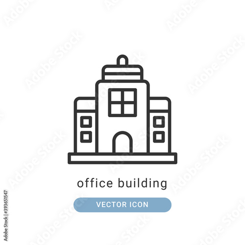 office building icon vector illustration. office building icon outline design.