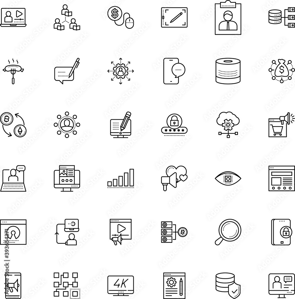 internet vector icon set such as: front, affiliate marketing, algorithm, shopping, dialog, click, employer, cash, chip, conceptual, license, meat, story, approve, cinema, source, lunch, messaging internet vector icon set such as: front, affiliate marketing, algorithm, shopping, dialog, click, employer, cash, chip, conceptual, license, meat, story, approve, cinema, source, lunch, messaging