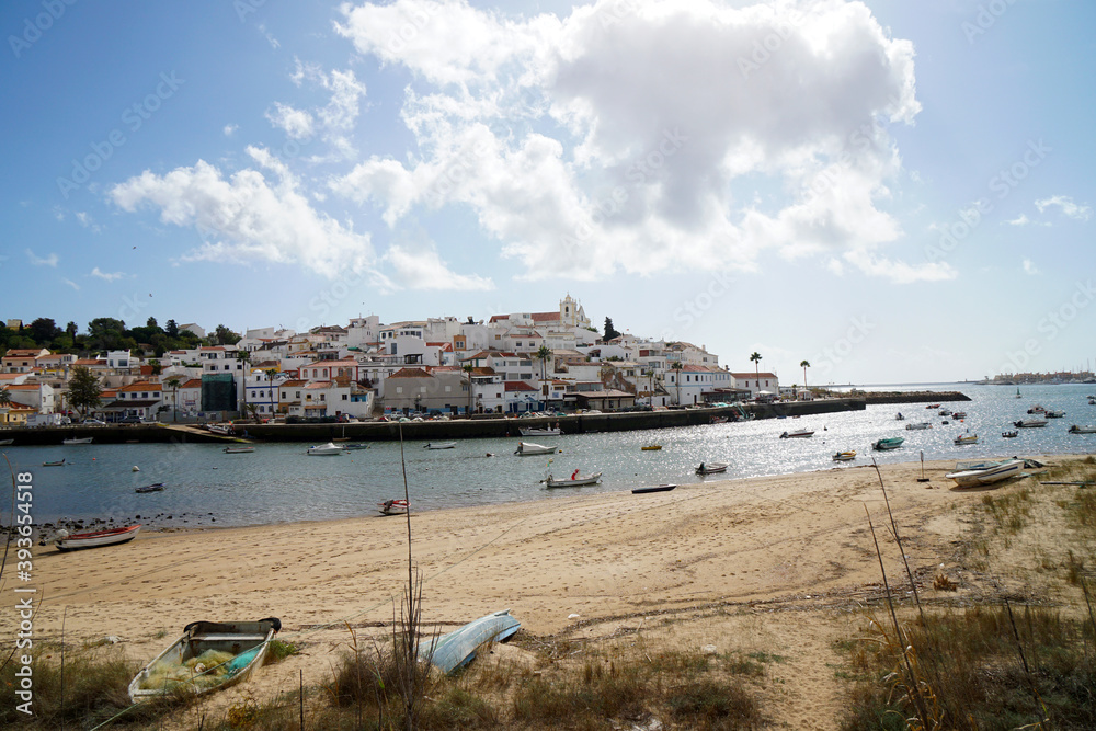 small fishing village of Ferragudo next to Portimao in the Algarve