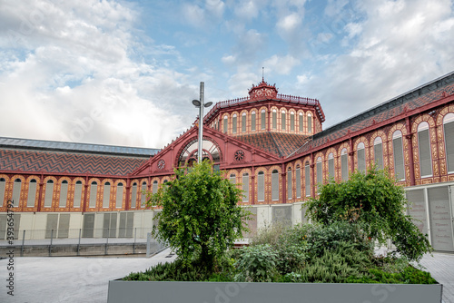 Tableau sur toile Sant Antoni public market in Barcelona, Spain