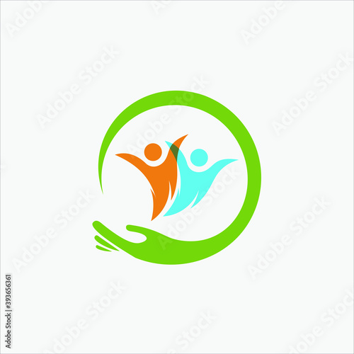 illustration health care logo design graphic vector download