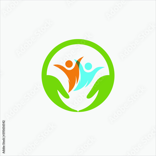 illustration health care logo design graphic vector download
