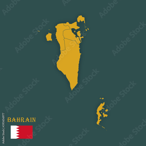 Illustration d'une carte du Bahrein