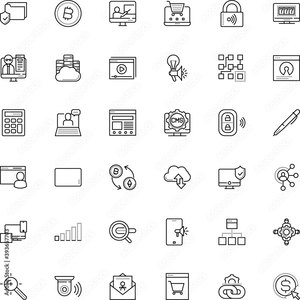 internet vector icon set such as: planning, storage, sale, clip, energy, portable, accounting, gambling, bet, poker, cryptography, keyword, blockchain, partner, webmaster, campaign internet vector icon set such as: planning, storage, sale, clip, energy, portable, accounting, gambling, bet, poker, cryptography, keyword, blockchain, partner, webmaster, campaign