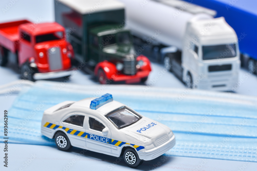 Four lorry toys stopped by police Four lorry toys stopped by police