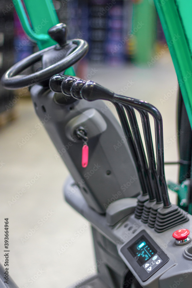 loader steering with control levers. loader steering with control levers.