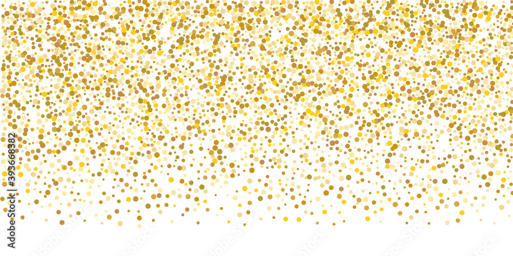 Golden glitter confetti.