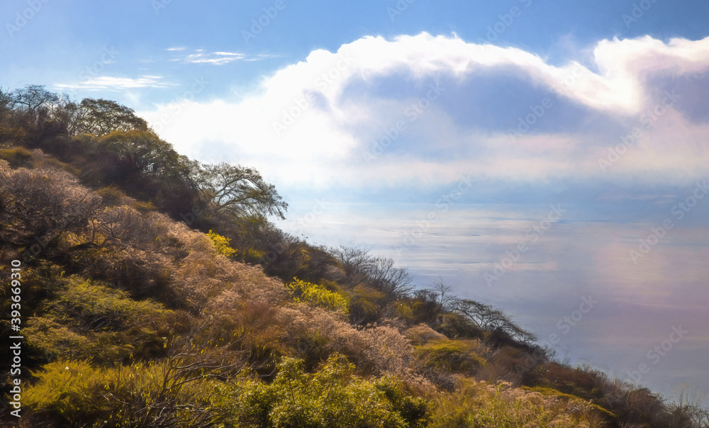 View of Lake Chapala from the San Juan Cosala Range.