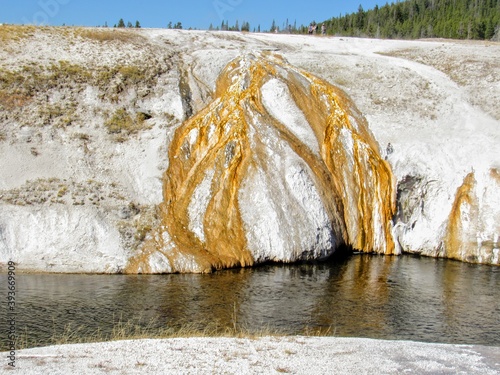 Yellowstone's namesake shiny yellow stones