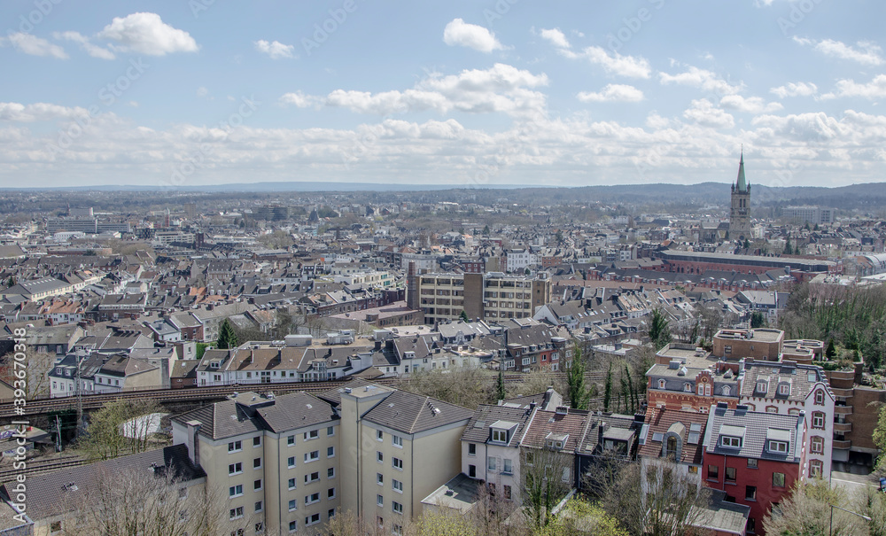 Blick auf Aachen vom langen Turm