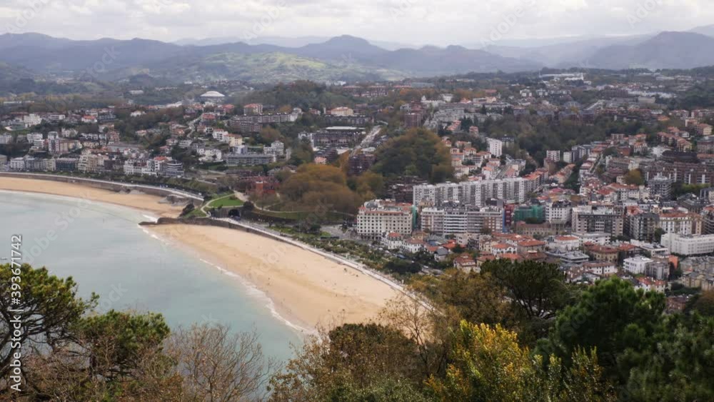 Aerial view of San Sebastian, Spain on a beautiful autumn day
Aerial view of San Sebastian, Spain on a beautiful autumn day