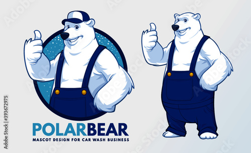 Polar Bear Mascot Design