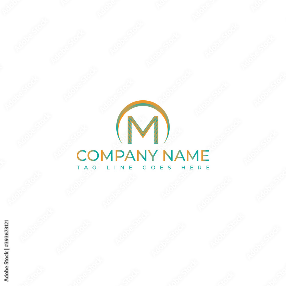 M letter logo, m letter, m logo, m letter vector template  stock image