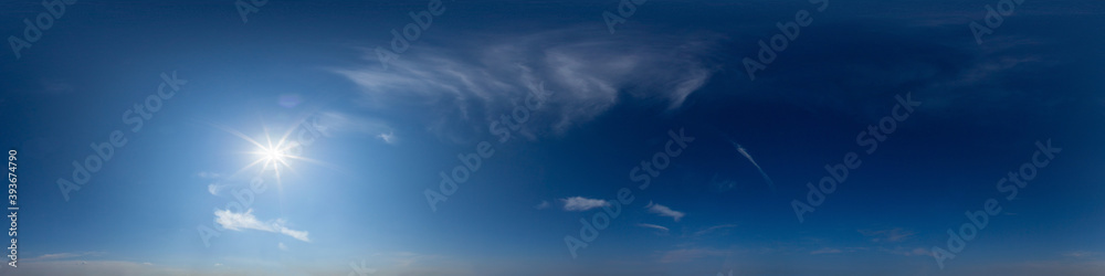 Sky hemisphere. Dome photo of sky for your 360° VR photography or video
Sky hemisphere. Dome photo of sky for your 360° VR photography or video