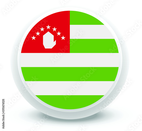 Vector - Abkhazia Flag Button Icon