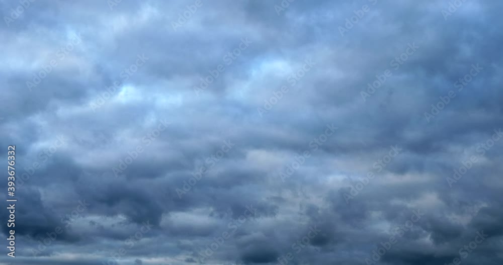 Time-lapse Rainy Dark Grey Cumulus Clouds on Blue Sky. Weather Climate Time-lapse Rainy Dark Grey Cumulus Clouds on Blue Sky. Weather Climate
