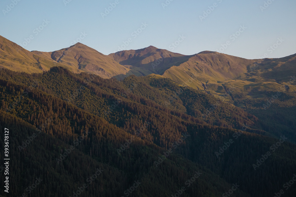 Rocky mountain scenery, Caucaasia, Georgia