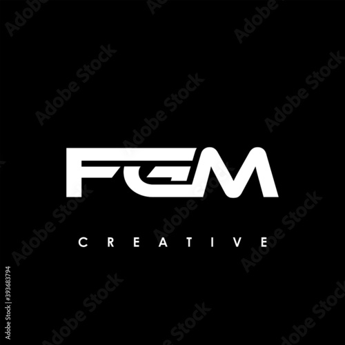 FGM Letter Initial Logo Design Template Vector Illustration	
 photo