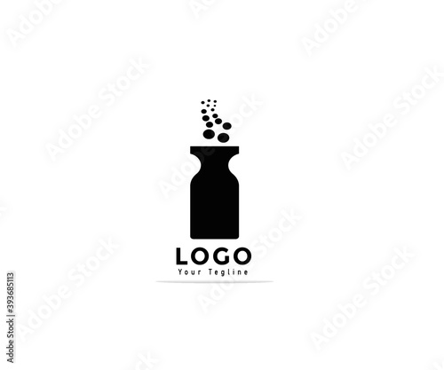 Nutraceuticals logo design. Phytopreparations vector design.