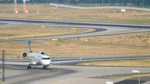 Lufthansa Regional Bombardier CRJ-900 airliner taxiing before take-off photo