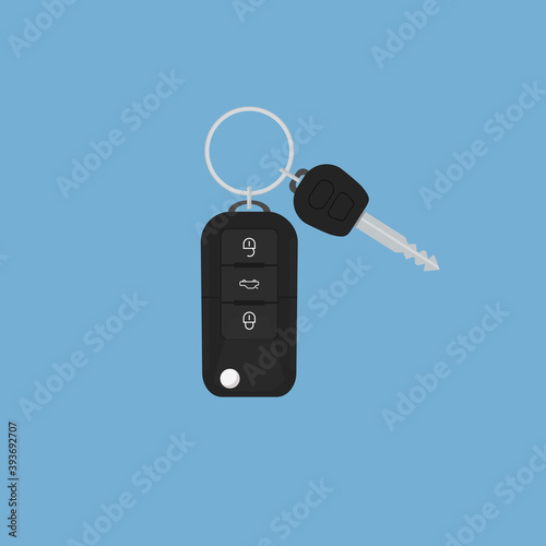 Car key. Vector illustration.