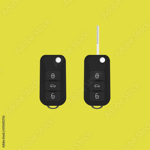 Car key. Vector illustration.