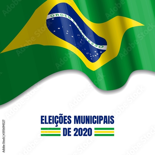 Vector Illustration of 2020 Municipal Elections. photo