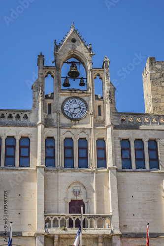Palace of the Archbishops (Palais des Archeveques), former medieval bishop palace (12th century), today city hall and museum. Narbonne, France. photo