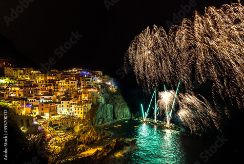 Fuochi d'artificio Manarola photo